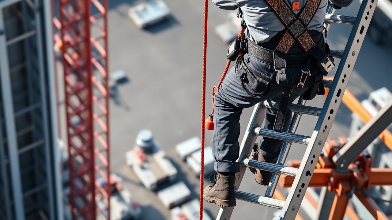 Trabalho em altura: novo anexo para escadas e ancoragens